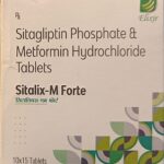 Sitalix M Forte Tablet (Sitagliptin (50mg) + Metformin (1000mg)