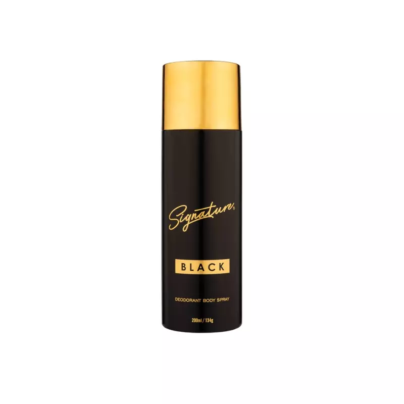Signature Black Deodorant Spray - For Men (200 ml)