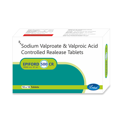 Epiford 500 CR (Sodium Valproate (333mg) + Valproic Acid (145mg)