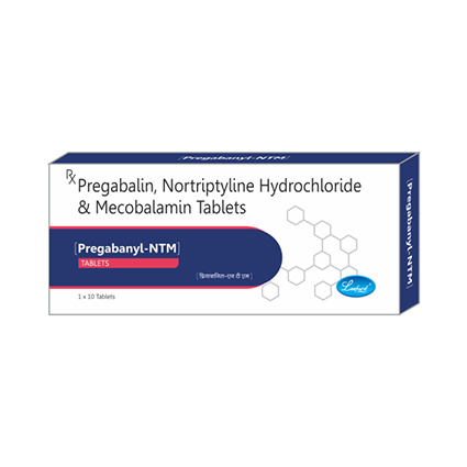 Pregabanyl-NTM(Pregabalin 75 mg (SR), Nortriptyline 10 mg & Mecobalamin 1500 mcg)