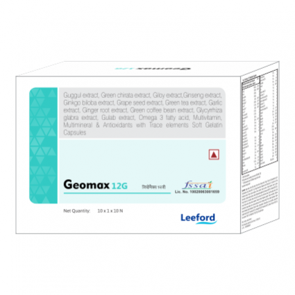 Geomax-12 G ( Omega 3 fatty acids, herbal extracts & essential vitamins & minerals)