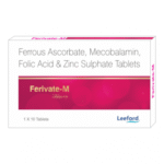 Ferivate-M (elemental Iron 100 mg, Folic acid 1.1 mg, Methylcobalamin 1.5 mg & Zinc Sulphate Monohydrate eq. to elemental Zinc 22.5 mg)