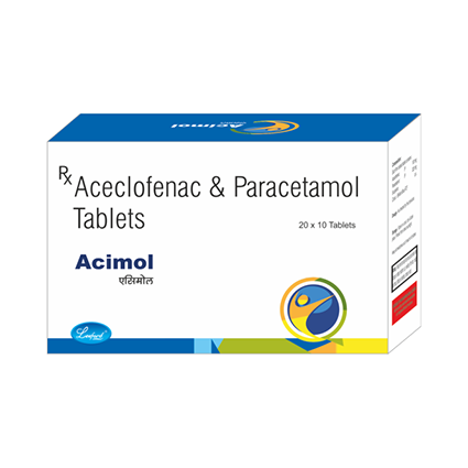 Acimol ( Aceclofenac 100 mg & Paracetamol 325 mg)