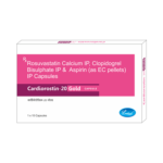 Cardiorostin 20 Gold (Aspirin (75mg) + Rosuvastatin (20mg) + Clopidogrel (75mg)