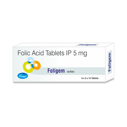 Foligem ( Folic acid 5 mg )